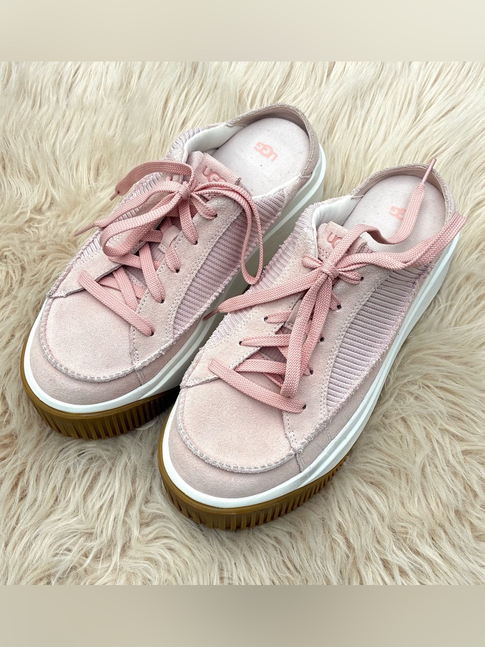 Ugg EZ-Duzzit NWOT Pink Mule Sneakers Women’s Sz 10